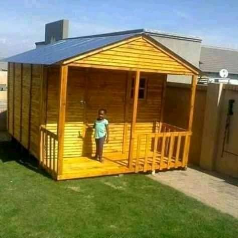 wooden wendy garden shed with porch